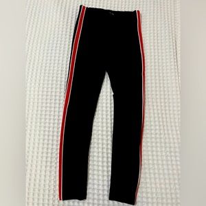 Racer stripe pants, like new.